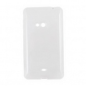 Чехол Drobak Elastic PU для Nokia Lumia 625 (White Clear)