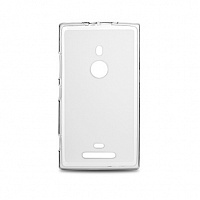 Чехол Drobak Elastic PU для Nokia Lumia 925 (White Clear)