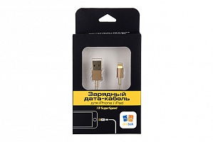 Универсальный Data/Charge кабель Drobak Lightning 1,0м Gold