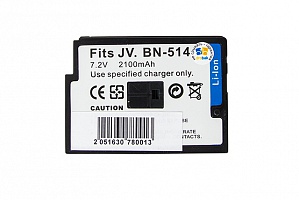Акумулятор для відеокамери JVC BN-V514/Black/Li-ion/7.2V/2100mAh
