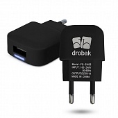 Сетевое зарядное устройство Drobak Win 220V-USB (Black)