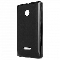 Чехол Drobak Elastic PU для Microsoft Lumia 435 (Nokia) Dual Sim (Black)