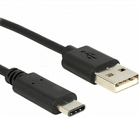 Кабель Drobak круглый USB 2.0-Type C 1,0м 2А (DR-1604) Black