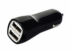 Универсальное зарядное устройство Drobak Dual USB для авто (Black)