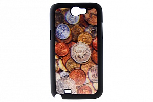 Чехол Drobak 3D для Samsung Galaxy Note 2 "Монеты"