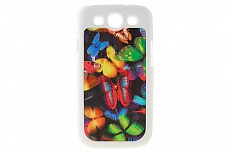 Накладка 3D для Samsung S3 I9300/S3 Neo Duos I9300i "Живые бабочки"