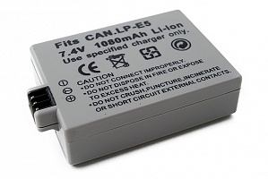 Акумулятор для фотокамери CANON LP-E5/Grey/Li-ion/7.4V/1500mAh