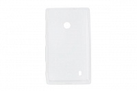 Чехол Drobak Elastic PU для Nokia Lumia 525 (White Clear)