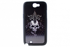 Чехол Drobak 3D для Samsung Galaxy Note 2 "Череп с крестом"