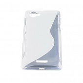 Чехол Drobak Elastic PU для Sony Xperia L C2105 ( Clear)