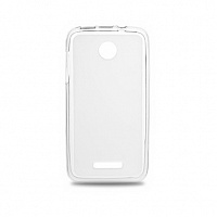 Чехол Drobak Elastic PU для Lenovo A390 (White Clear)