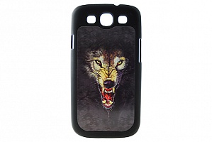 Чехол Drobak 3D для Samsung Galaxy S III "Волк"