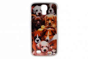 Чехол Drobak 3D для Samsung Galaxy S IV "Милые собачки"