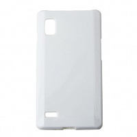 Чехол Drobak Elastic PU для LG Optimus L9 P765 (White)