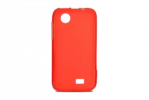 Чехол Drobak Elastic PU для Lenovo A369 (Red Clear)