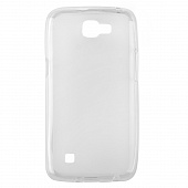 Накладка Drobak Elastic PU для LG K4 LTE K130 (White Clear)